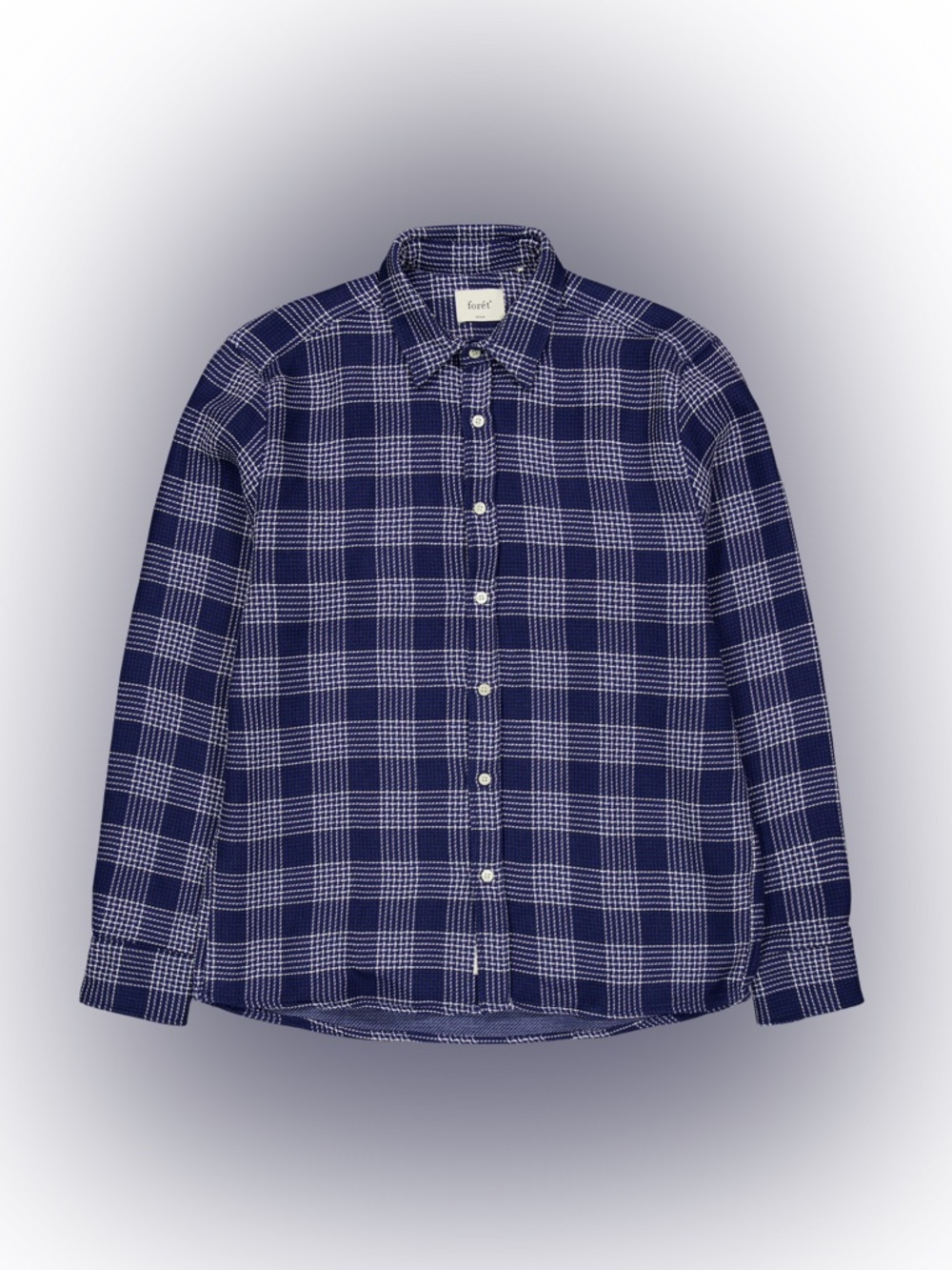 Forét Artic Check Shirt Flannel Navy